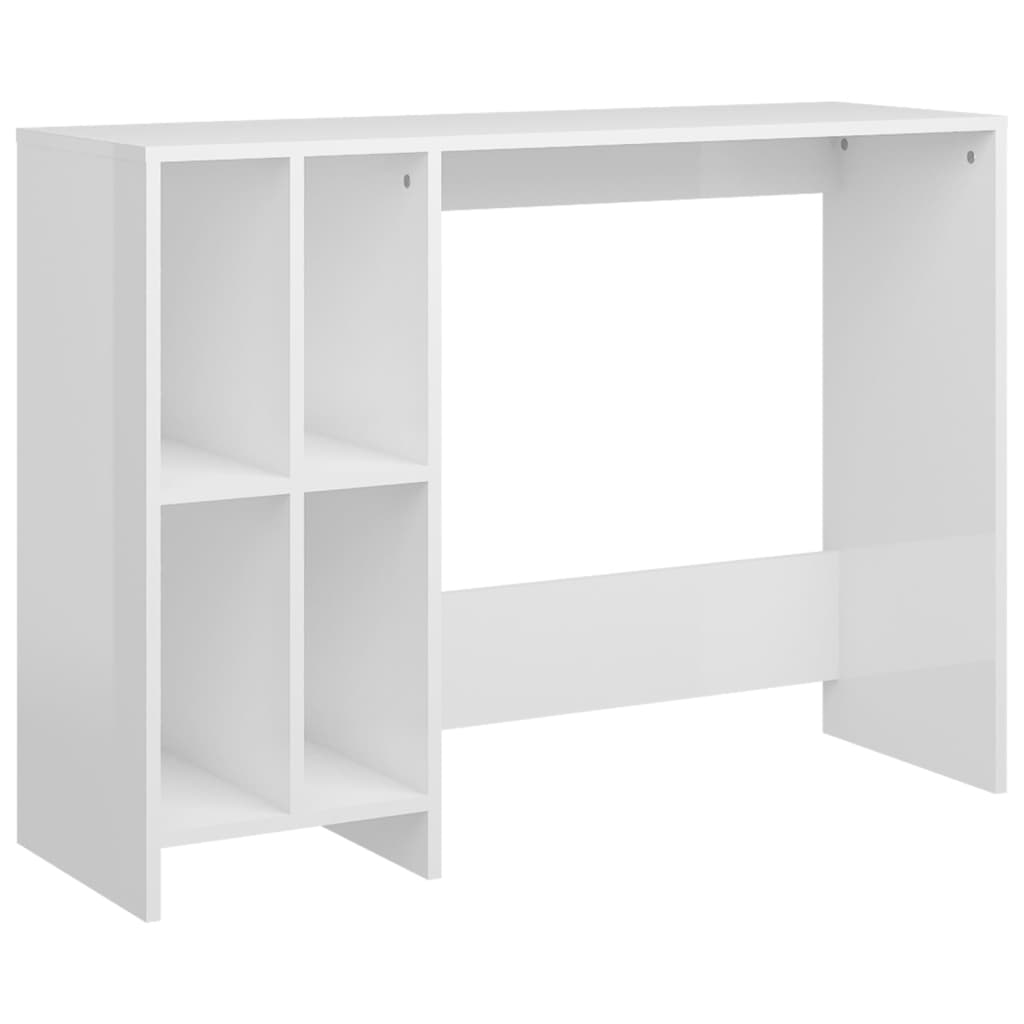 Bureau d'ordinateur portable blanc brillant bois d'ingénierie - XIOS
