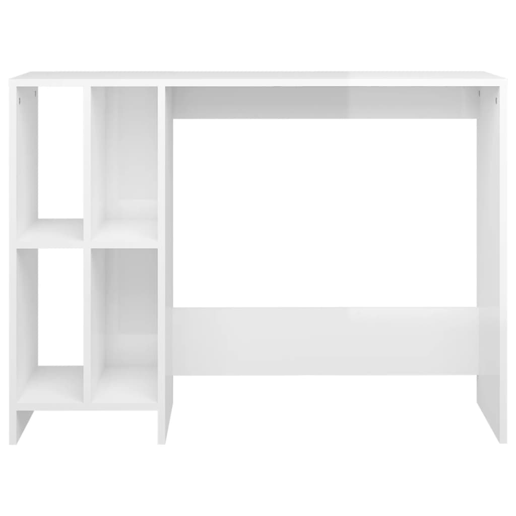 Bureau d'ordinateur portable blanc brillant bois d'ingénierie - XIOS