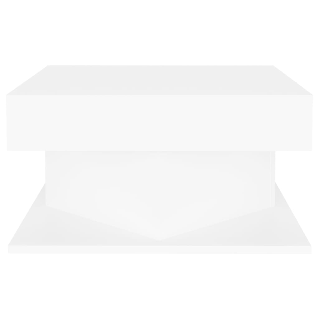 Table basse Blanc 57x57x30 cm Bois d'ingénierie - XIOS