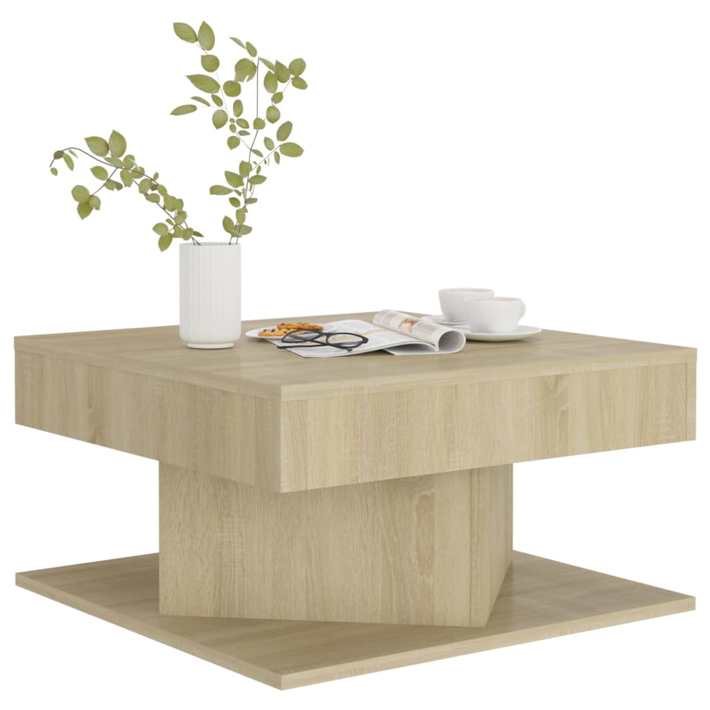 Table basse Chêne sonoma 57x57x30 cm Bois d’ingénierie - XIOS