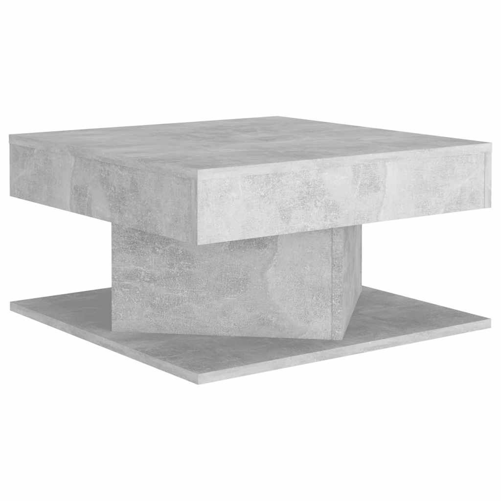 Table basse Gris béton 57x57x30 cm Bois d’ingénierie - XIOS