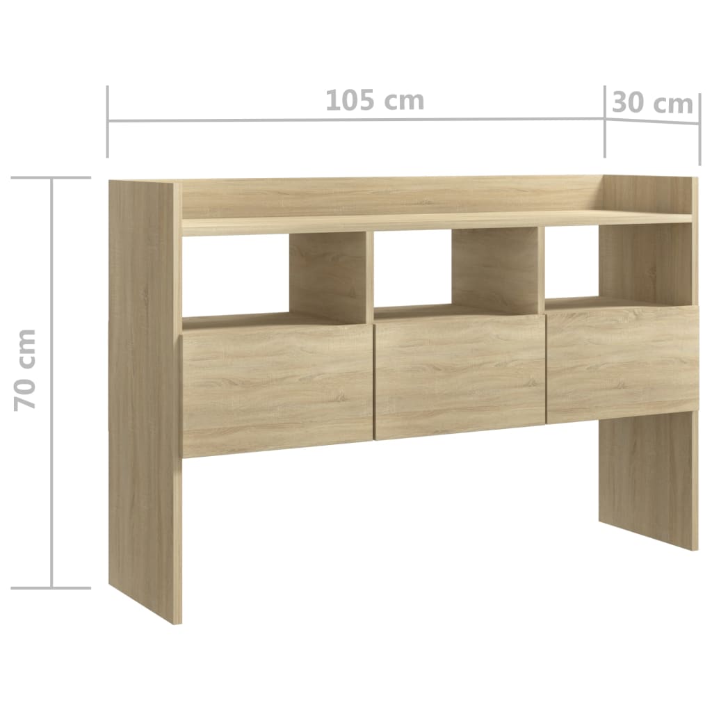 Buffet Chêne sonoma 105x30x70 cm Bois d’ingénierie - XIOS