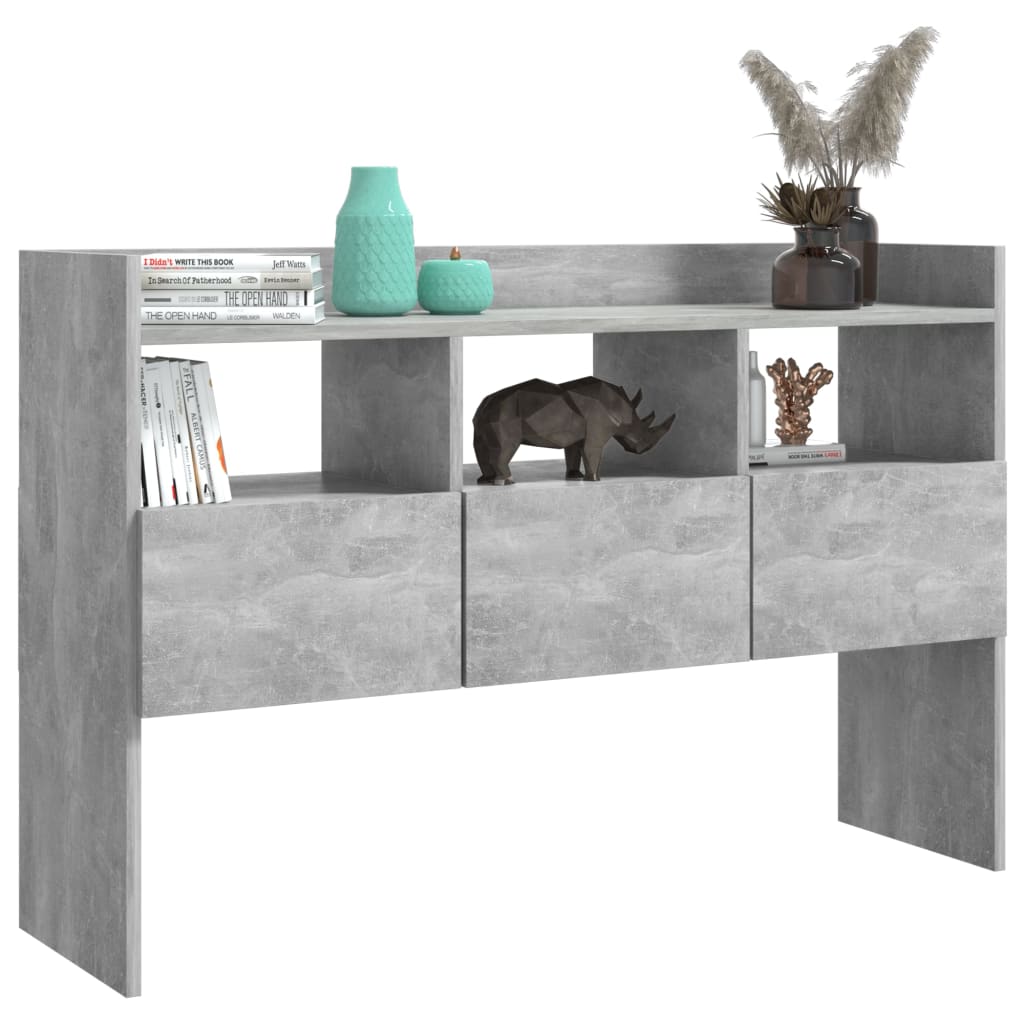 Buffet Gris béton 105x30x70 cm Bois d’ingénierie - XIOS
