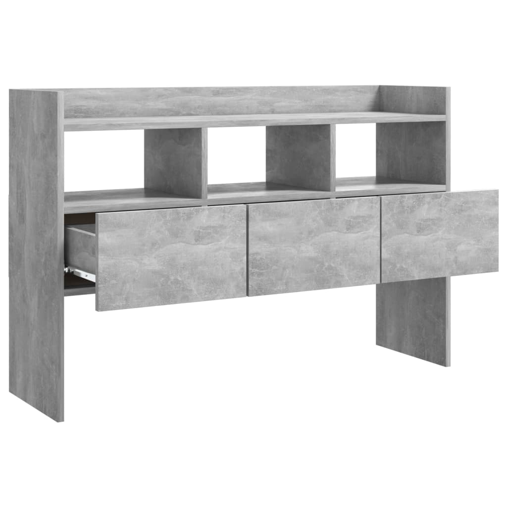 Buffet Gris béton 105x30x70 cm Bois d’ingénierie - XIOS