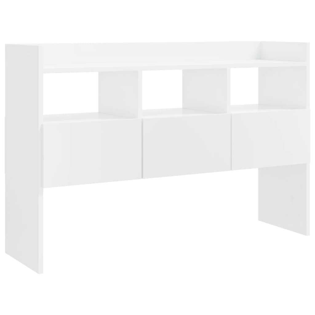 Buffet Blanc brillant 105x30x70 cm Bois d’ingénierie - XIOS