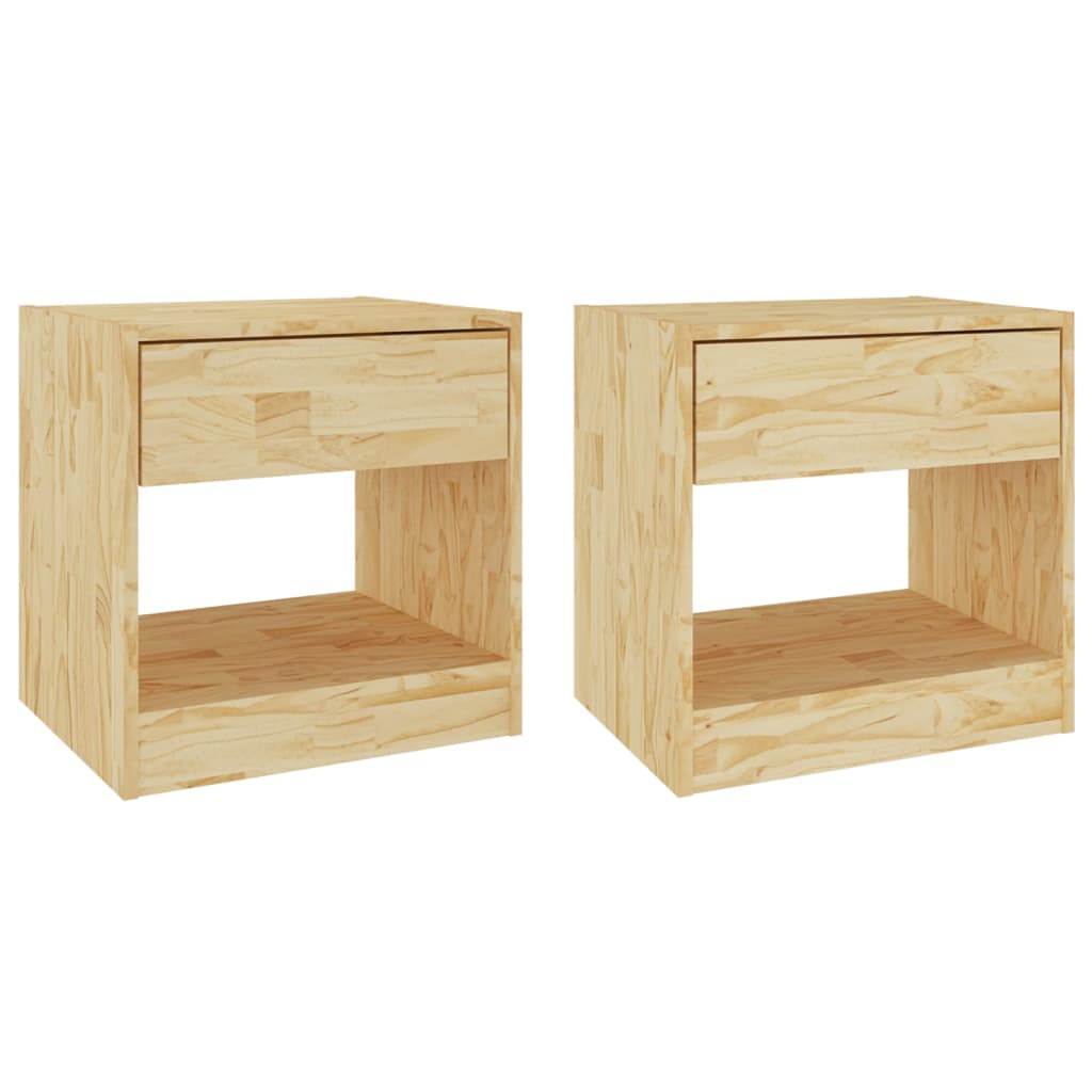 Tables de chevet 2 pcs 40x31x40 cm bois de pin massif - XIOS