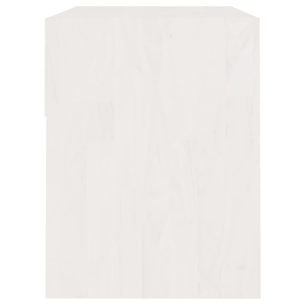 Tables de chevet 2 pcs Blanc 40x31x40 cm Bois de pin massif - XIOS
