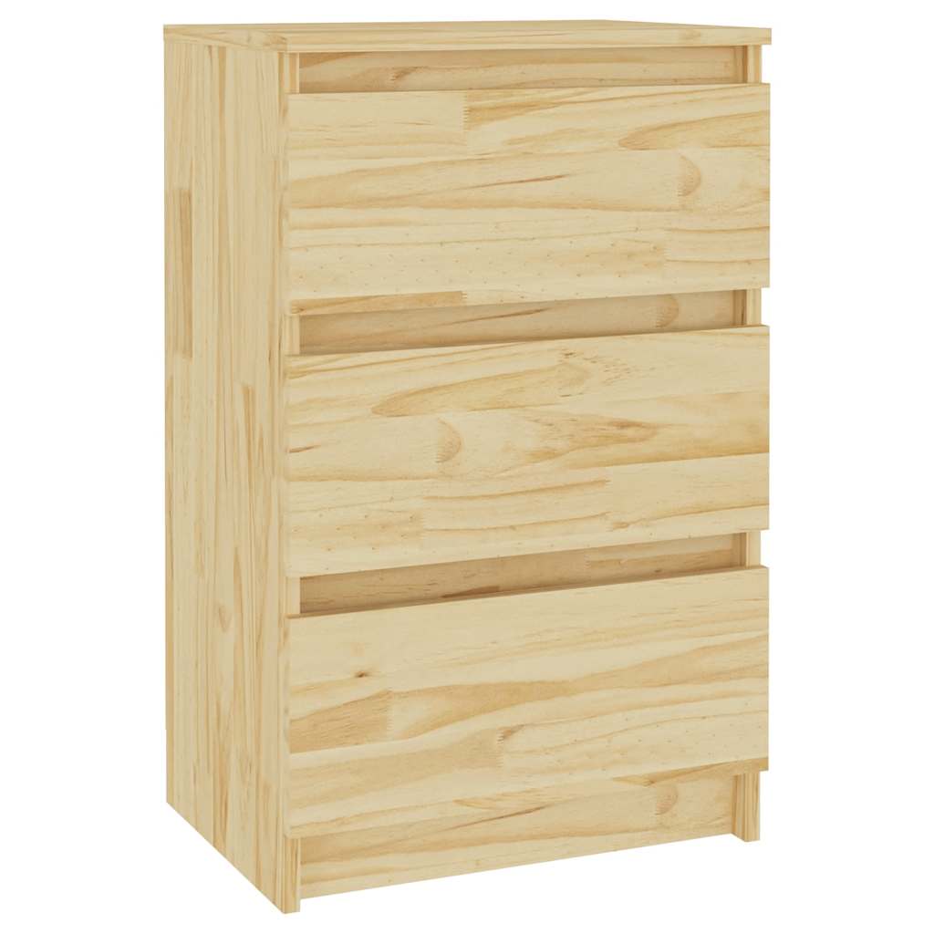 Table de chevet 40x29,5x64 cm Bois de pin solide - XIOS