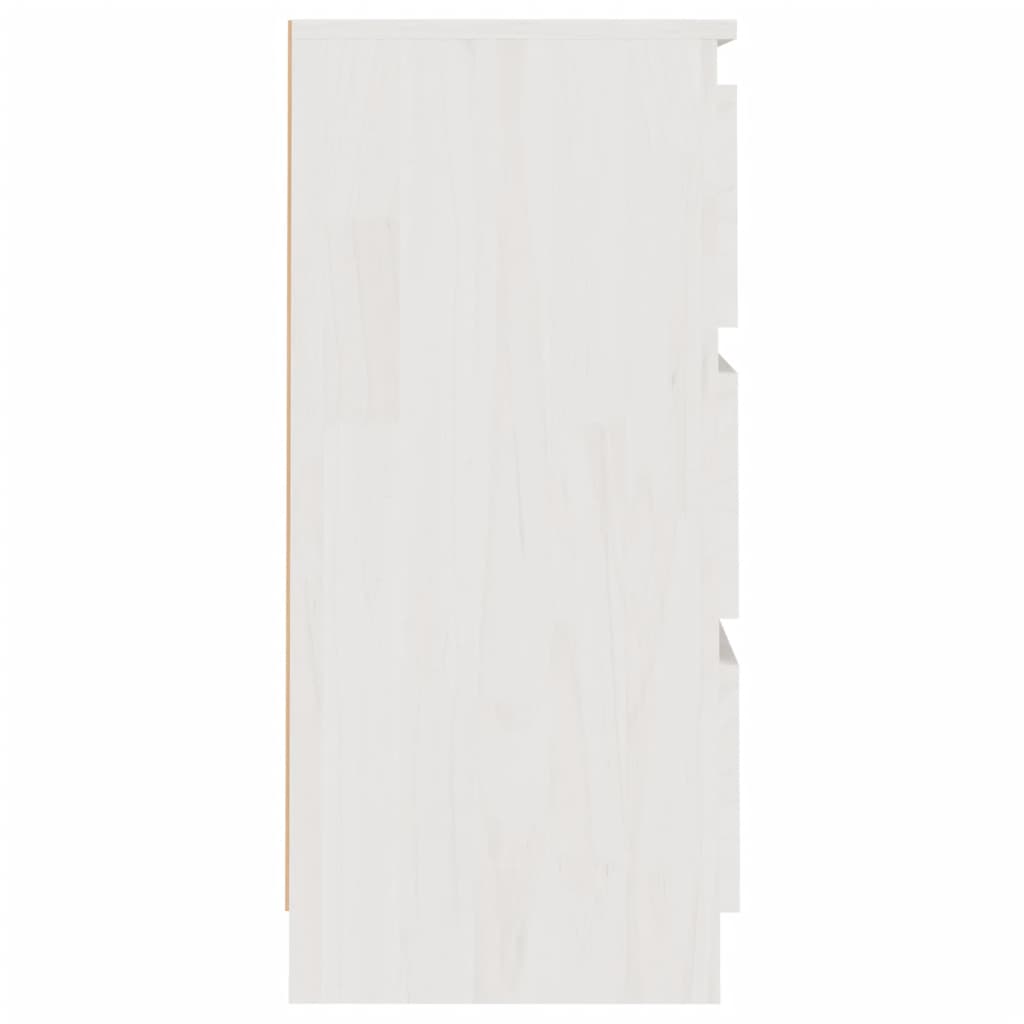 Tables de chevet 2 pcs Blanc 40x29,5x64 cm Bois de pin solide - XIOS
