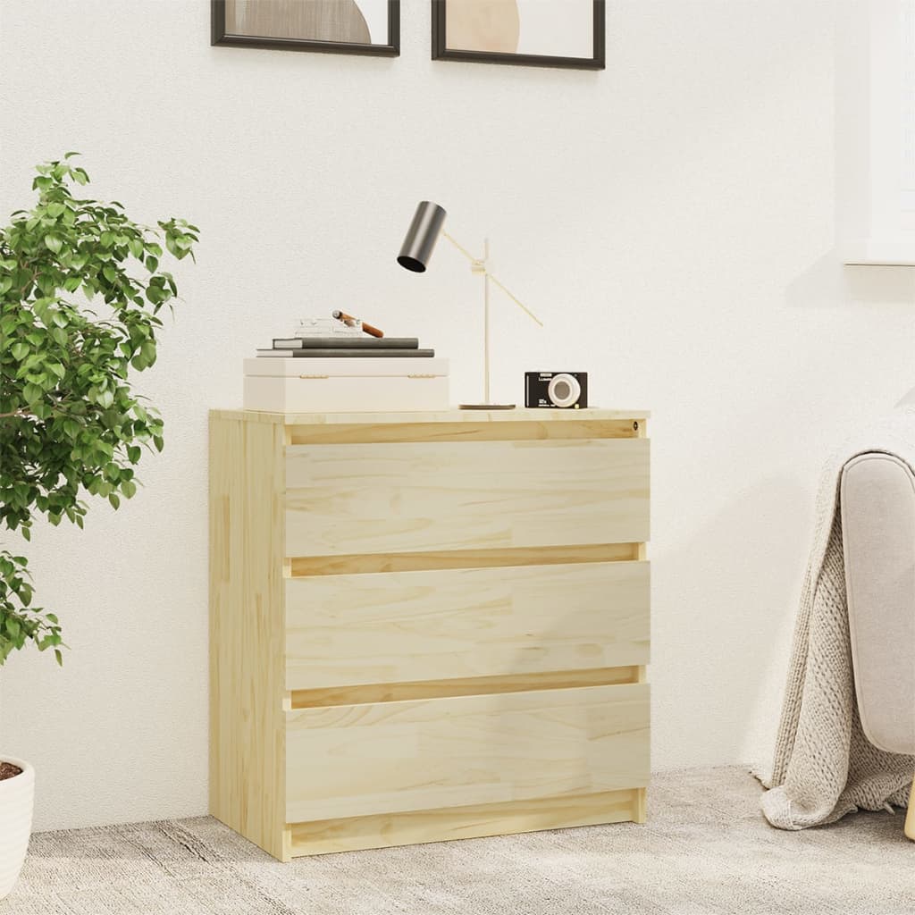Table de chevet 60x36x64 cm Bois de pin massif - XIOS