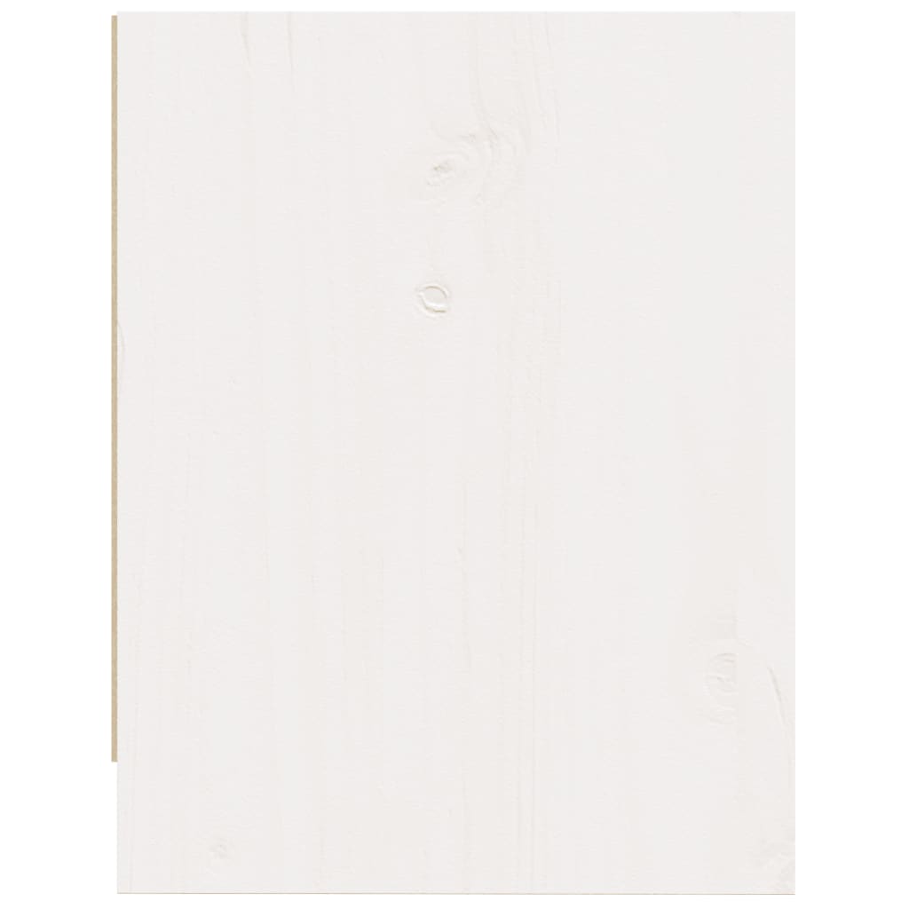 Table de chevet Blanc 40x30,5x40 cm Bois de pin massif - XIOS