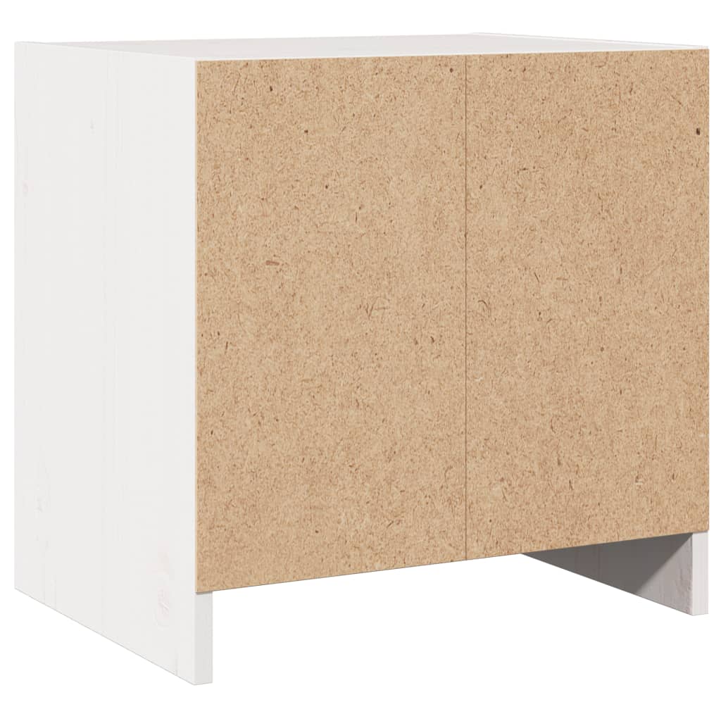 Tables de chevet 2 pcs Blanc 40x30,5x40 cm Bois de pin massif - XIOS