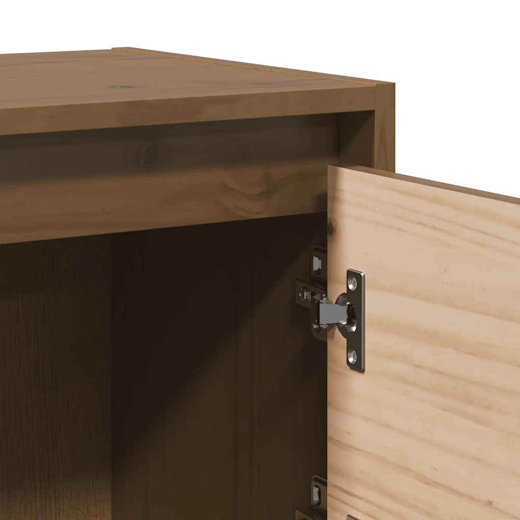 Tables de chevet 2 pcs Marron miel 40x30,5x40 cm Bois de pin - XIOS