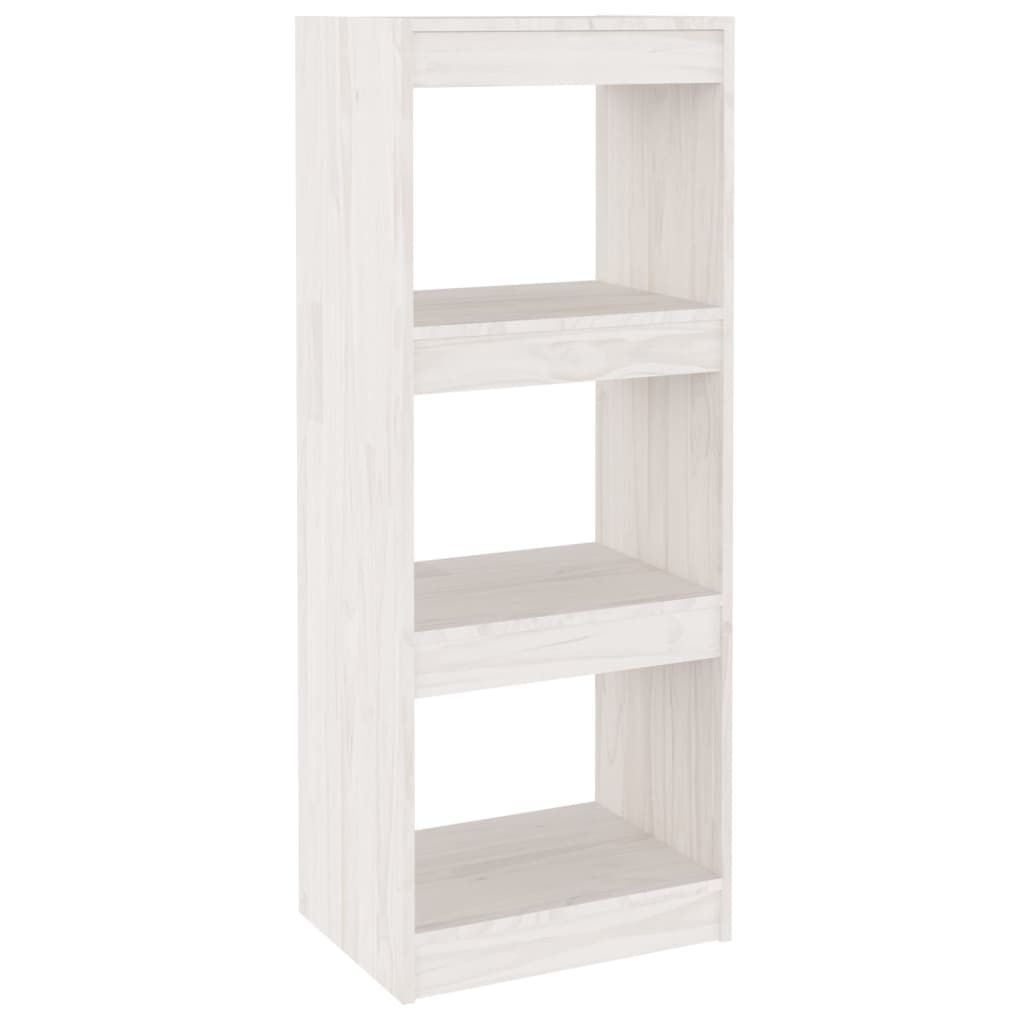 Bibliothèque/Séparateur de pièce Blanc 40x30x103,5cm Pin massif - XIOS