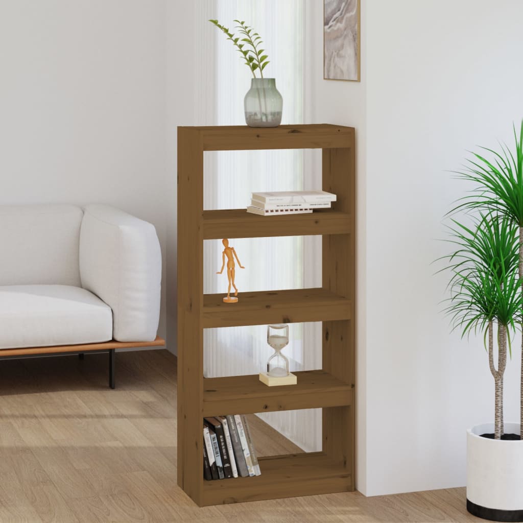 Bibliothèque/Séparateur de pièce Marron miel 60x30x135,5 cm Pin - XIOS