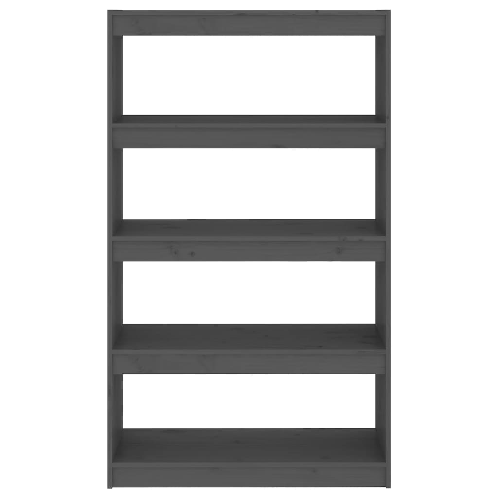 Bibliothèque/Séparateur de pièce Gris 80x30x135,5 cm Pin massif - XIOS