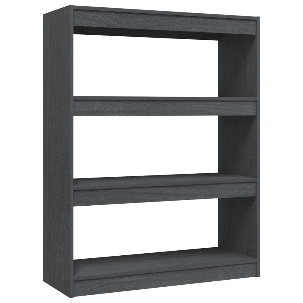 Bibliothèque/Séparateur de pièce Gris 100x30x103 cm Pin massif - XIOS