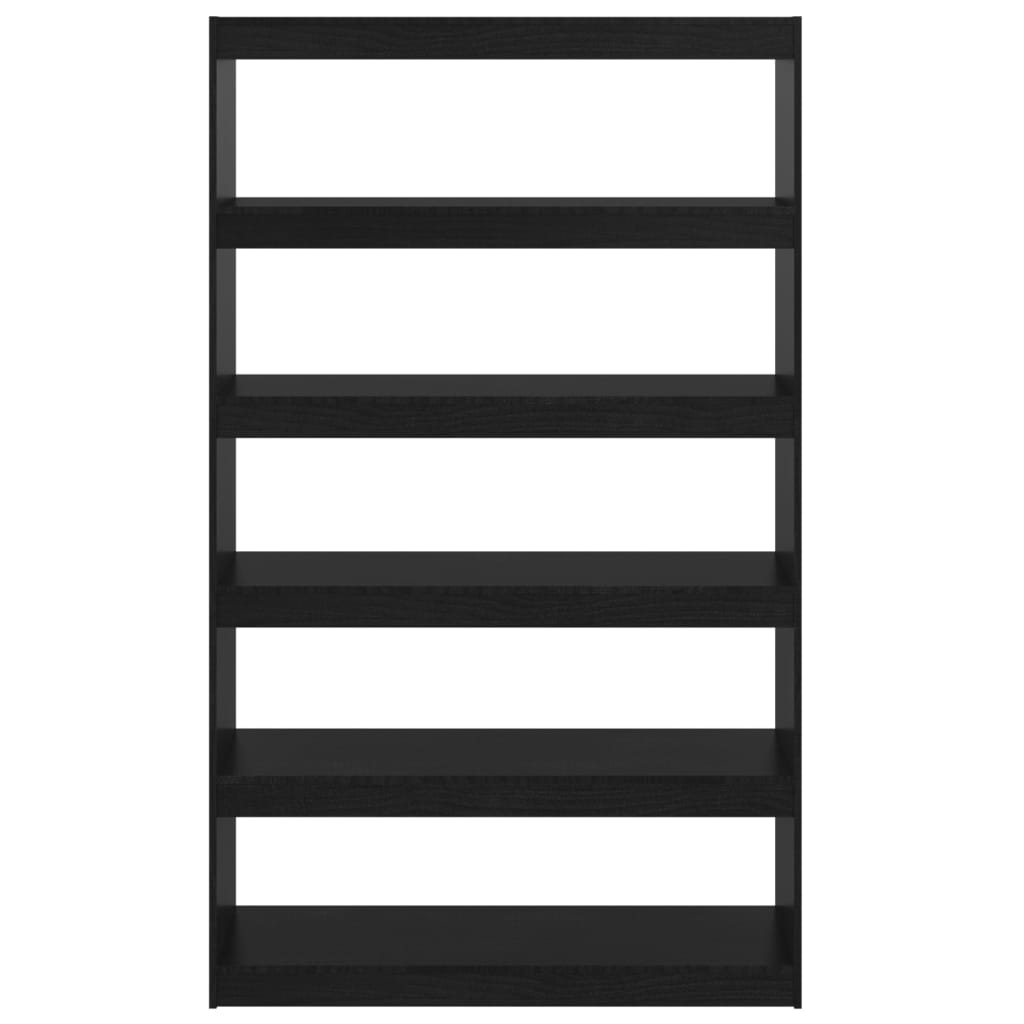 Bibliothèque/Séparateur de pièce Noir 100x30x167,5cm Pin massif - XIOS
