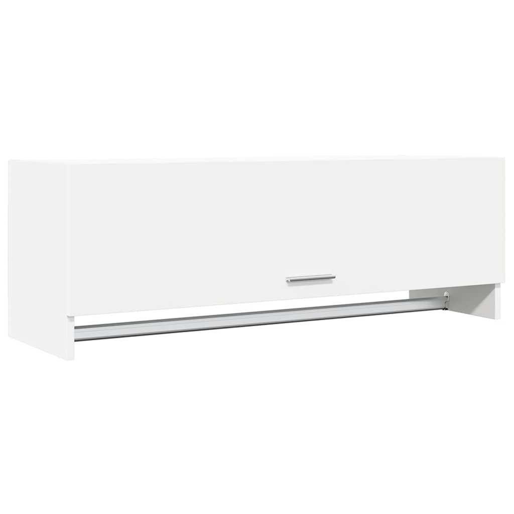 Garde-robe blanc 100x32,5x35 cm bois d'ingénierie - XIOS