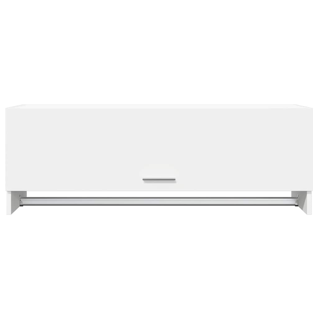 Garde-robe blanc 100x32,5x35 cm bois d'ingénierie - XIOS