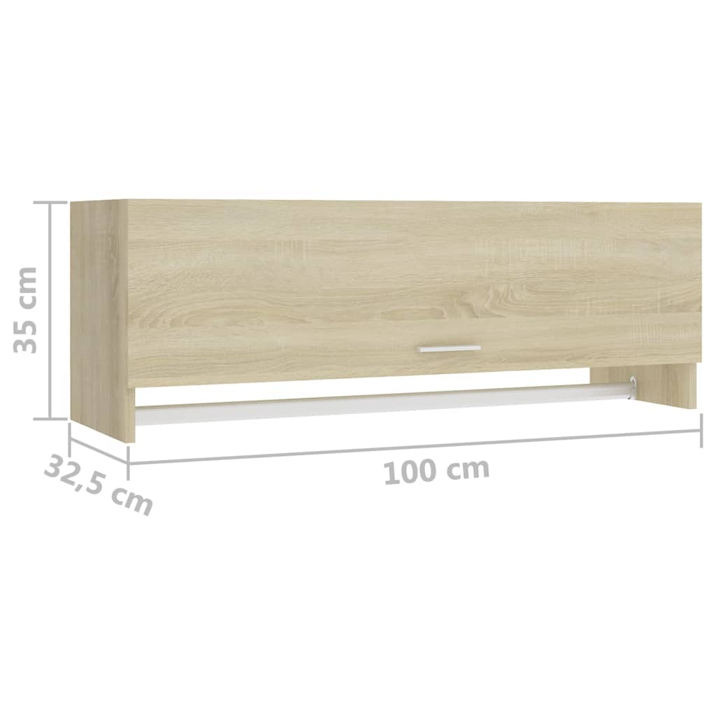 Garde-robe chêne sonoma 100x32,5x35 cm bois d'ingénierie - XIOS