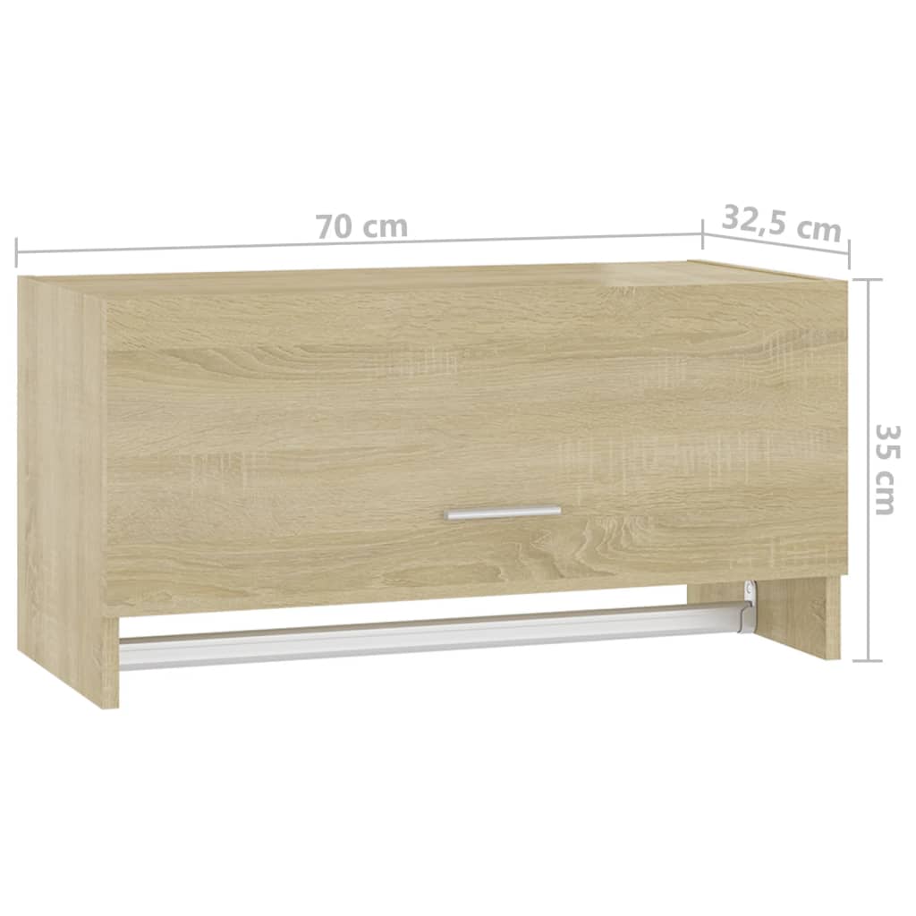 Garde-robe chêne sonoma 70x32,5x35 cm bois d'ingénierie - XIOS
