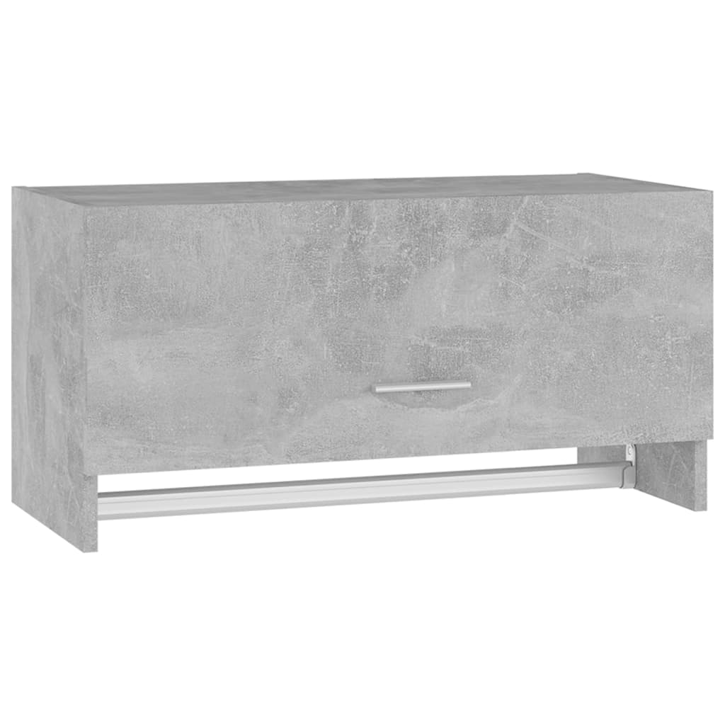 Garde-robe gris béton 70x32,5x35 cm bois d'ingénierie - XIOS