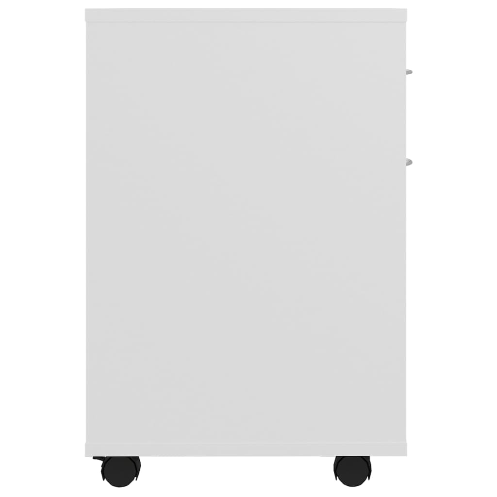 Armoire à roulettes Blanc 45x38x54 cm Bois d’ingénierie - XIOS