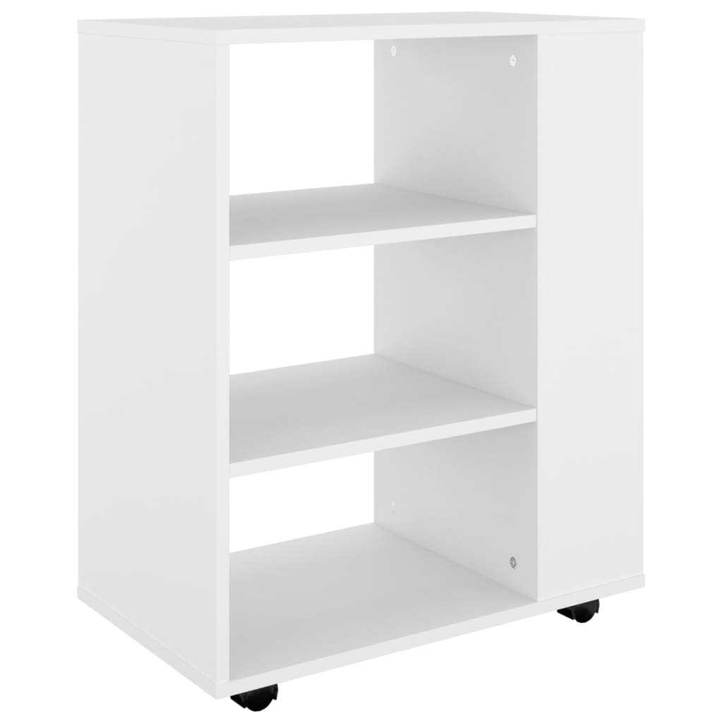 Armoire à roulettes Blanc 60x35x75 cm Bois d’ingénierie - XIOS
