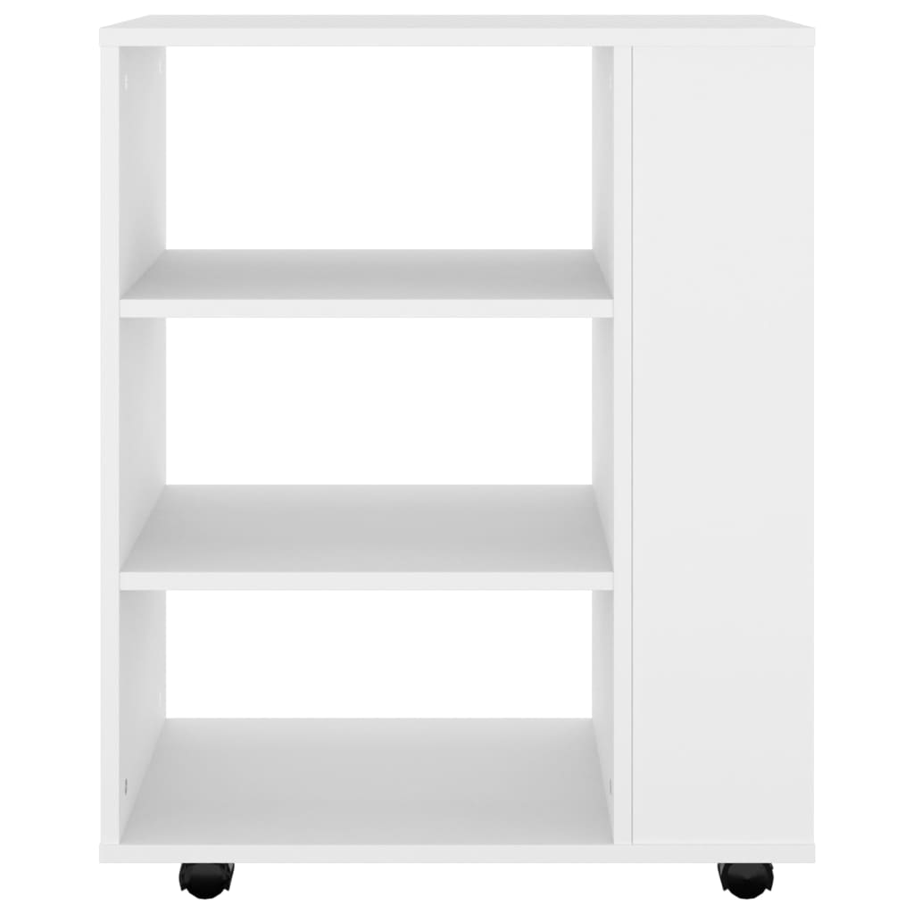 Armoire à roulettes Blanc 60x35x75 cm Bois d’ingénierie - XIOS