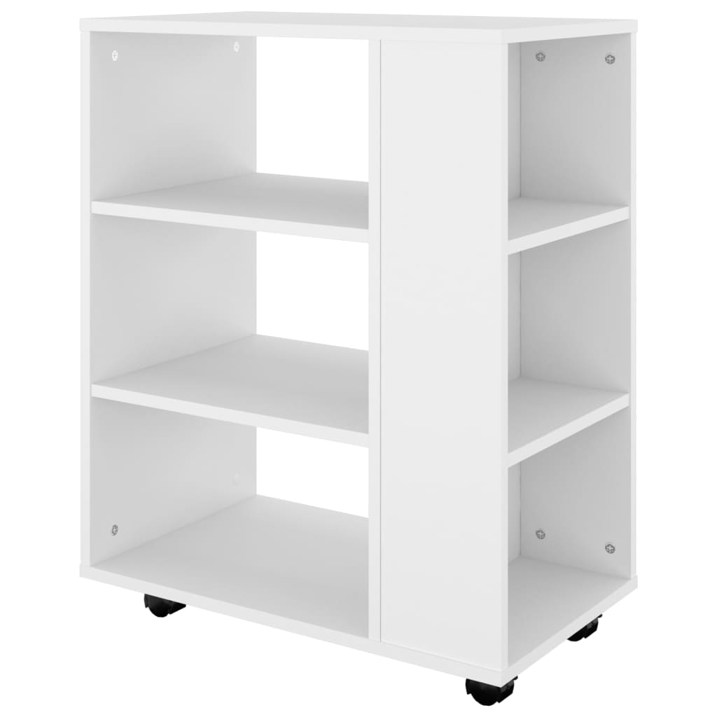 Armoire à roulettes Blanc 60x35x75 cm Bois d’ingénierie - XIOS