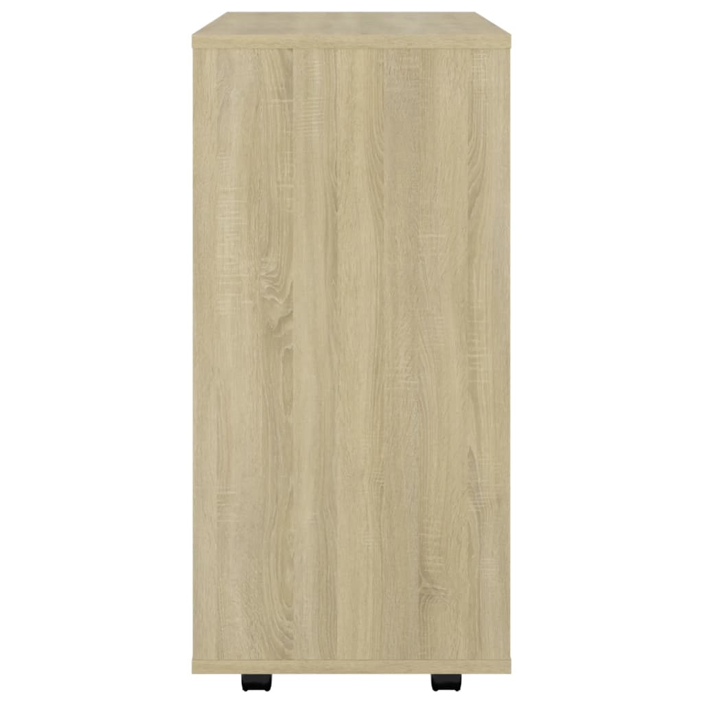 Armoire à roulettes Chêne Sonoma 60x35x75 cm Bois d’ingénierie - XIOS