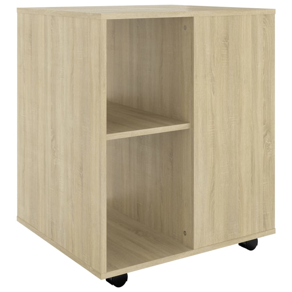 Armoire à roulettes Chêne Sonoma 60x53x72 cm Aggloméré - XIOS
