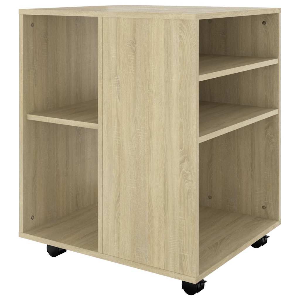 Armoire à roulettes Chêne Sonoma 60x53x72 cm Bois d'ingénierie - XIOS