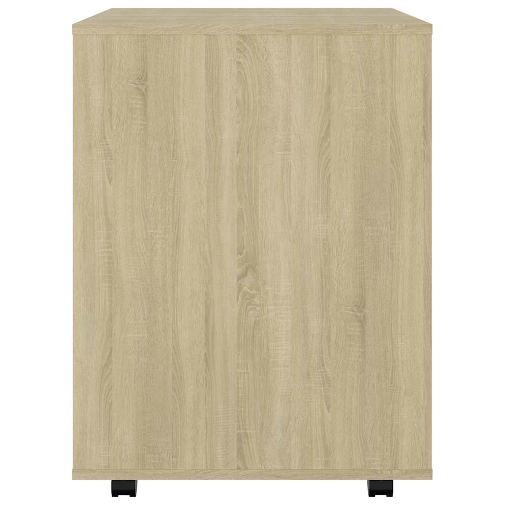 Armoire à roulettes Chêne Sonoma 60x53x72 cm Bois d'ingénierie - XIOS