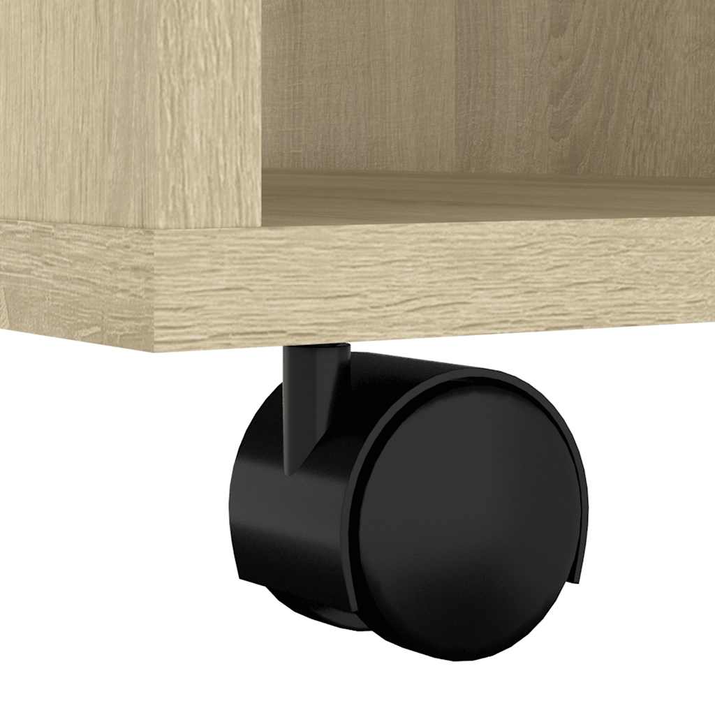 Armoire à roulettes Chêne Sonoma 60x53x72 cm Bois d'ingénierie - XIOS