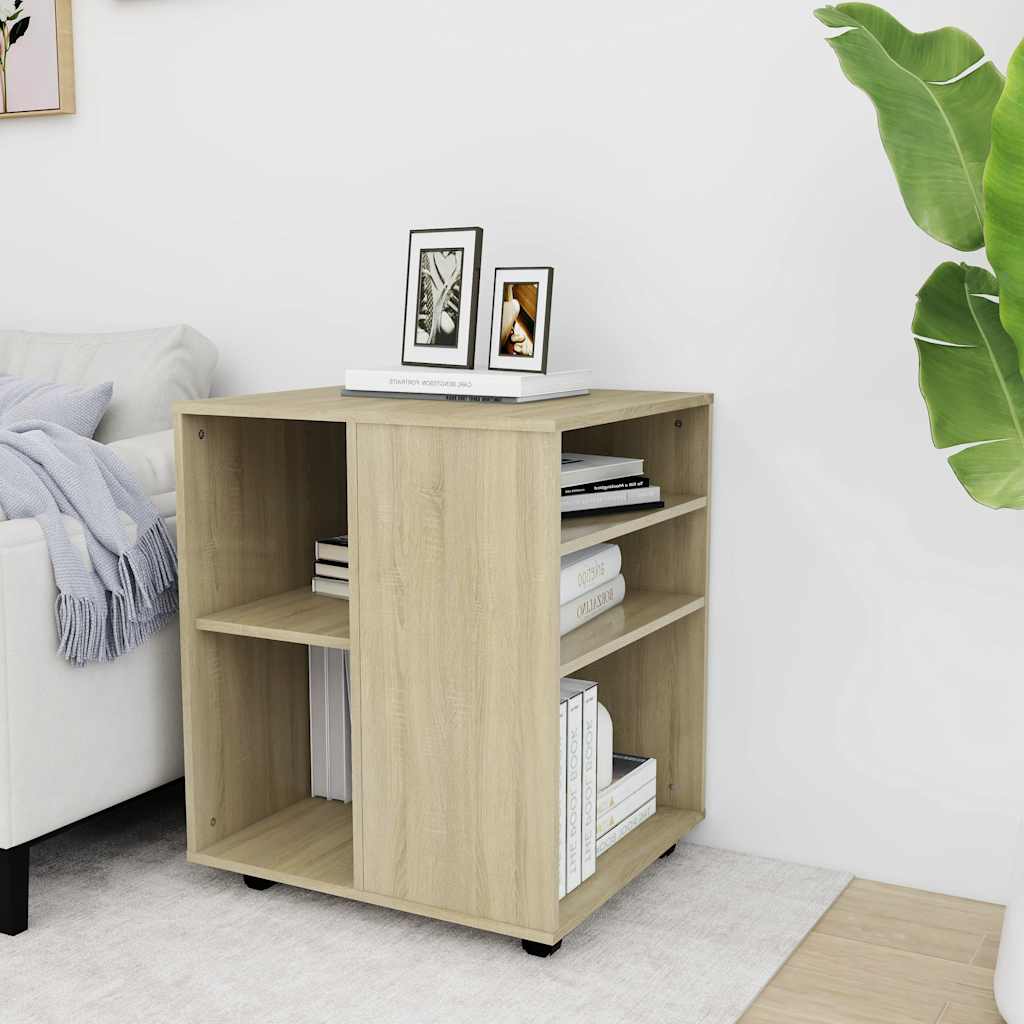 Armoire à roulettes Chêne Sonoma 60x53x72 cm Bois d'ingénierie - XIOS