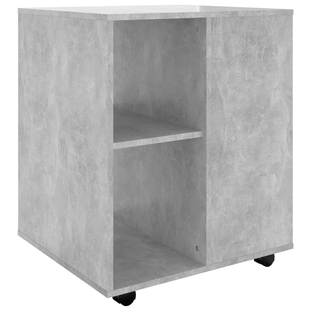 Armoire à roulettes Gris béton 60x53x72 cm Aggloméré - XIOS