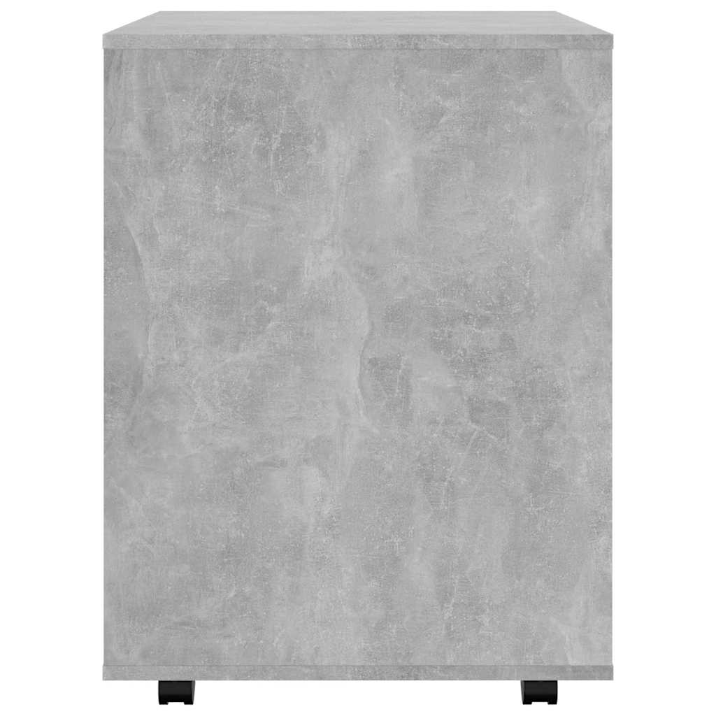 Armoire à roulettes Gris béton 60x53x72 cm Bois d'ingénierie - XIOS