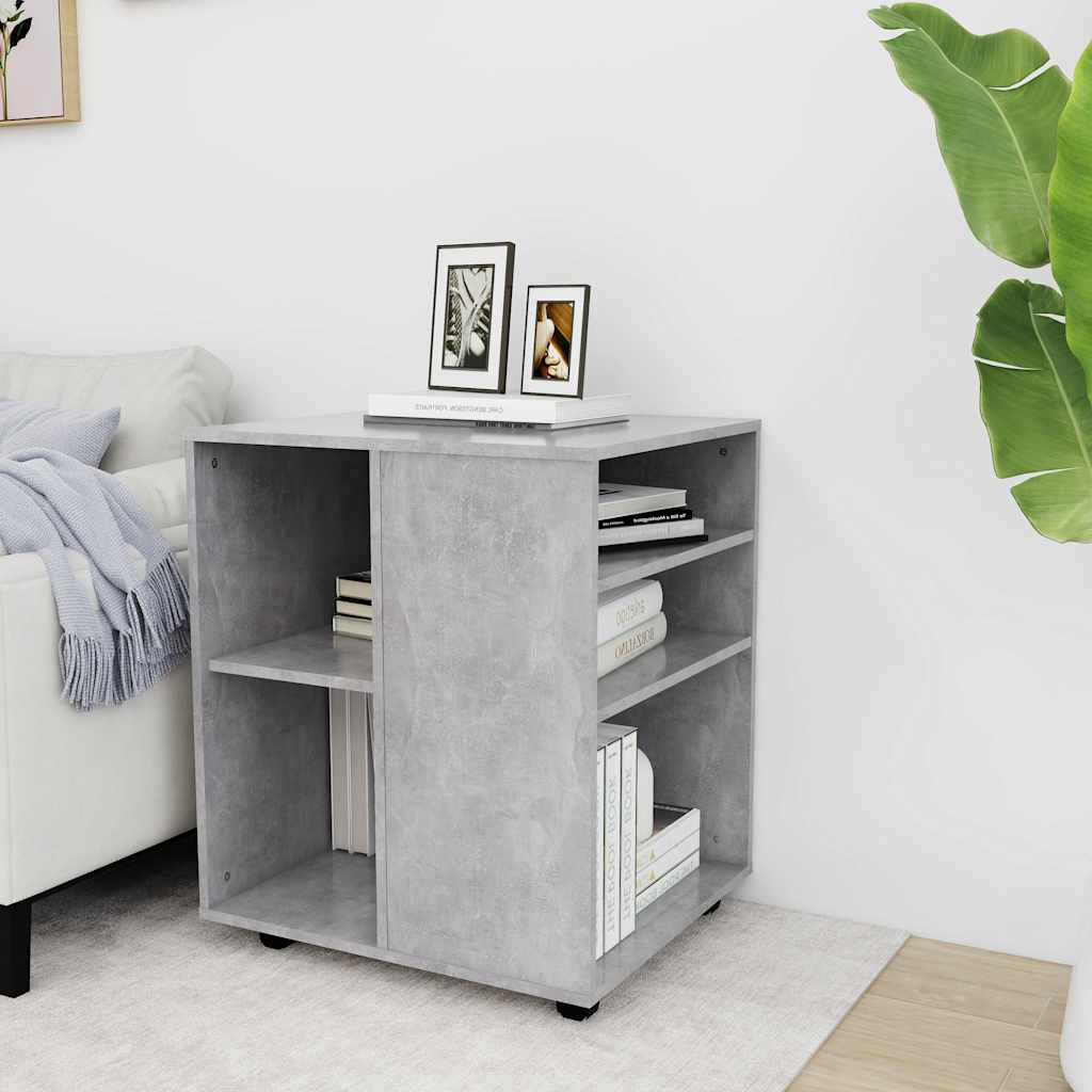 Armoire à roulettes Gris béton 60x53x72 cm Bois d'ingénierie - XIOS