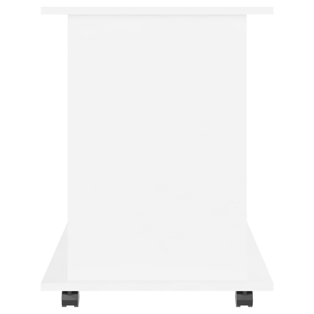 Armoire à roulettes Blanc 60x45x60 cm Bois d’ingénierie - XIOS
