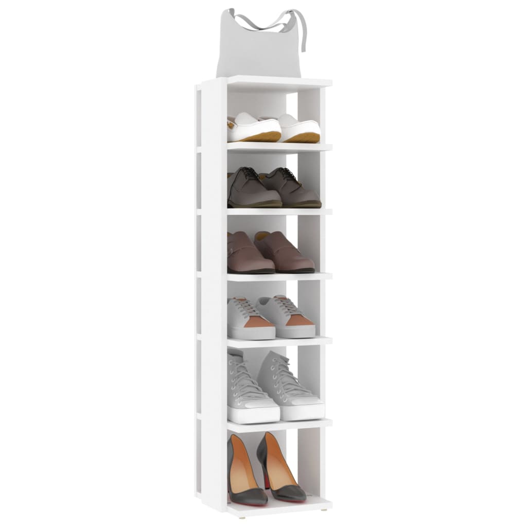 Armoires à chaussures 2 pcs Blanc 27,5x27x102cm bois ingénierie - XIOS