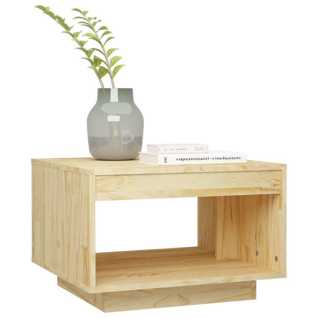 Table basse 50x50x33,5 cm bois de pin massif - XIOS