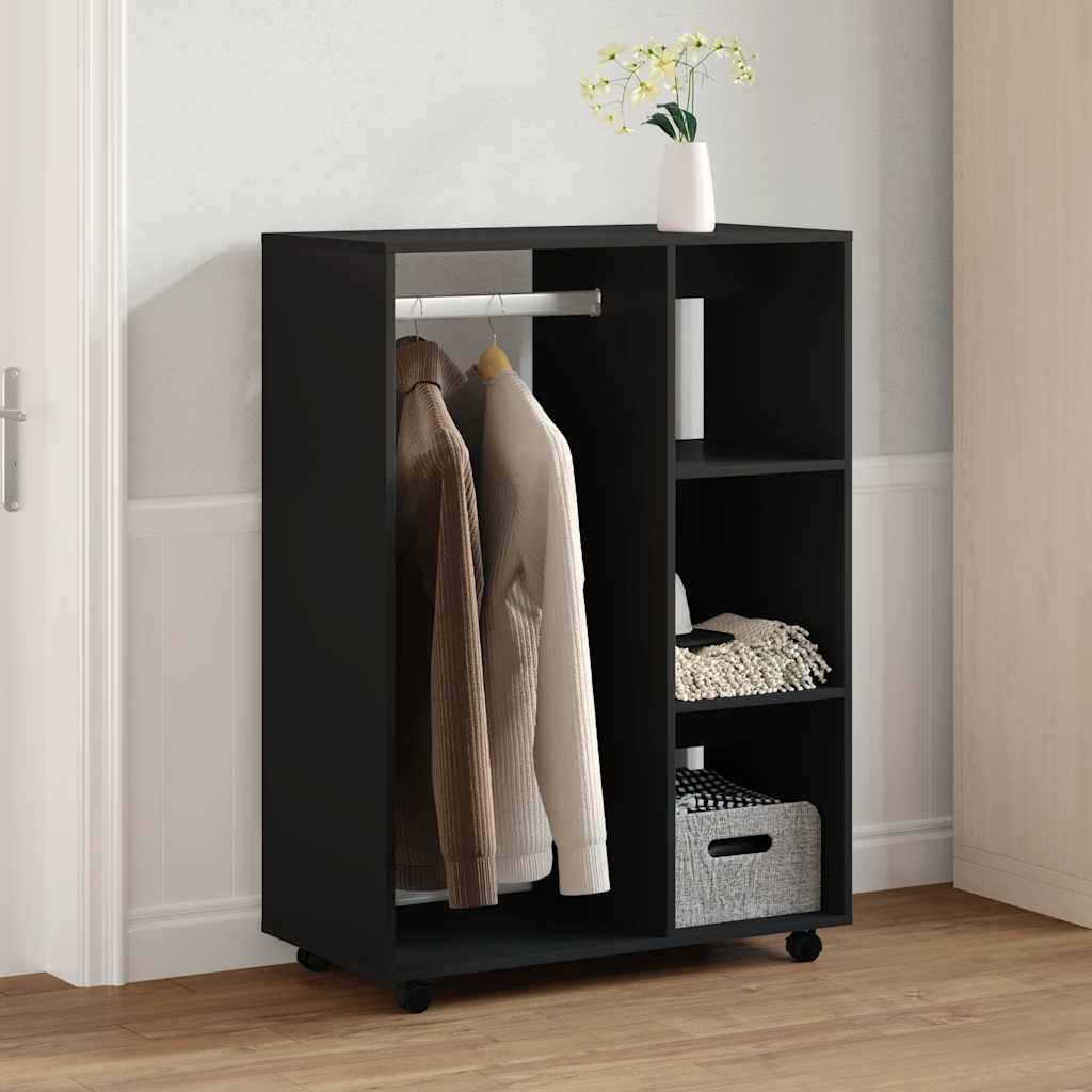 Garde-robe Noir 80x40x110 cm Bois d’ingénierie - XIOS