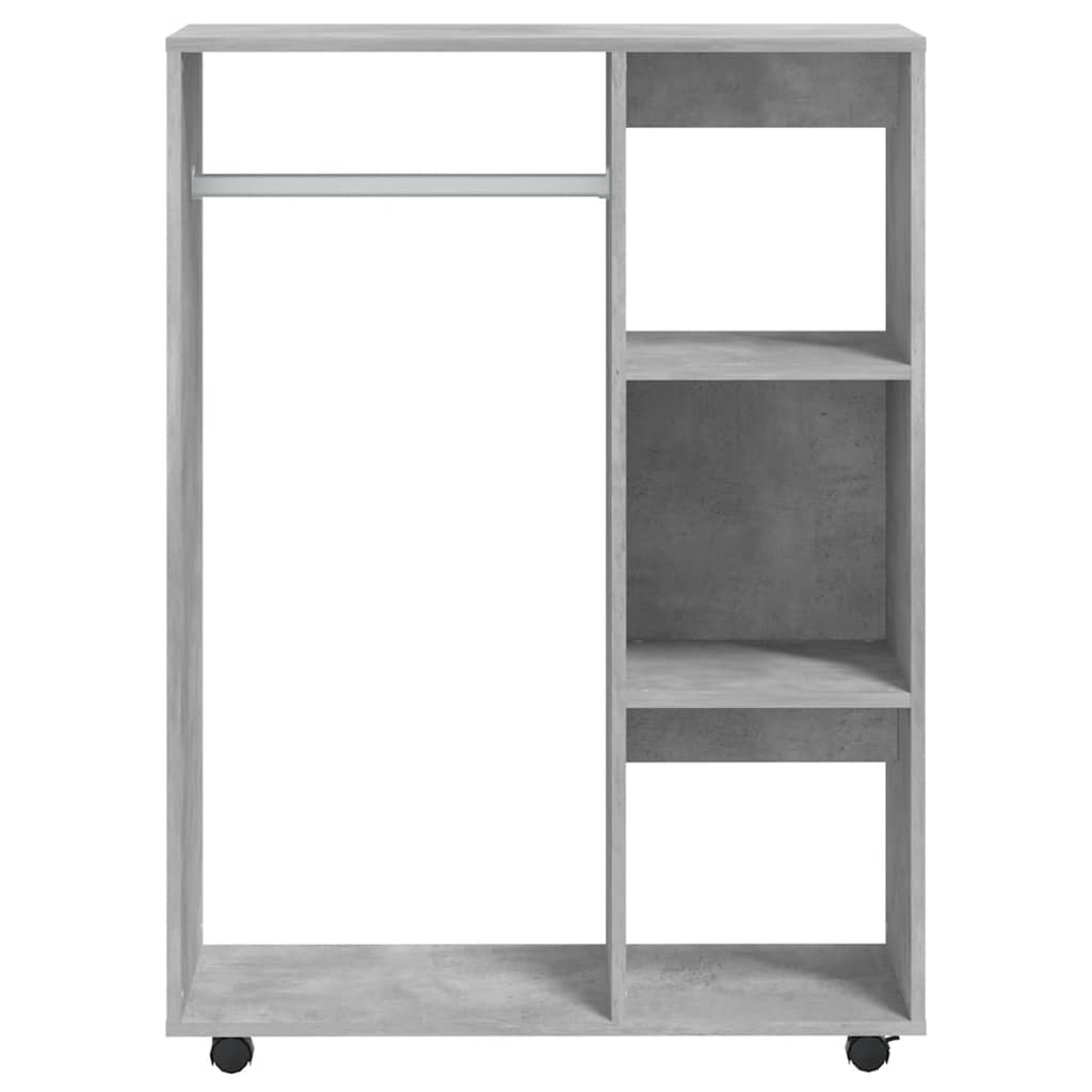 Garde-robe Gris béton 80x40x110 cm Bois d’ingénierie - XIOS