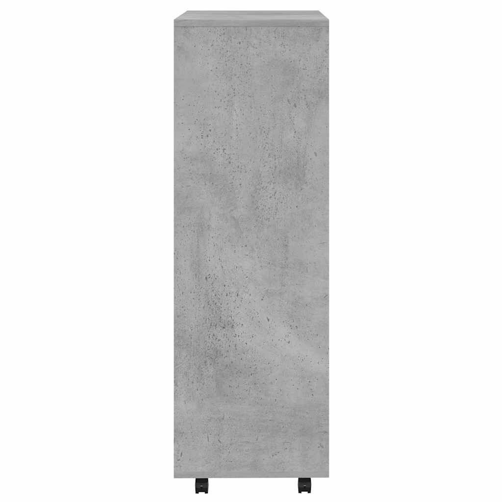 Garde-robe Gris béton 80x40x110 cm Bois d’ingénierie - XIOS