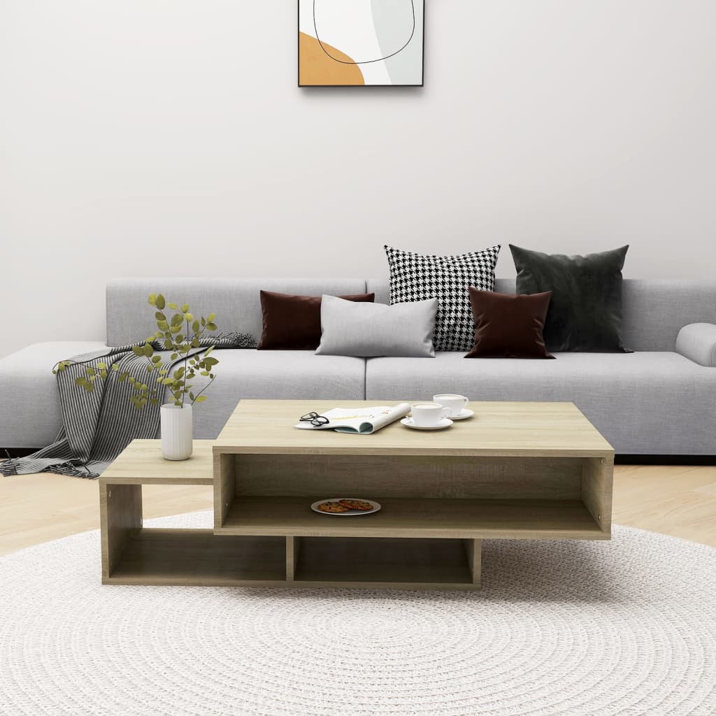Table basse Chêne sonoma 105x55x32 cm Bois d’ingénierie - XIOS