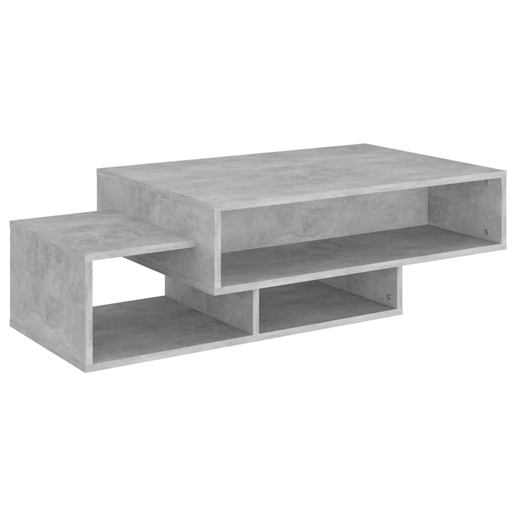 Table basse Gris béton 105x55x32 cm Bois d’ingénierie - XIOS