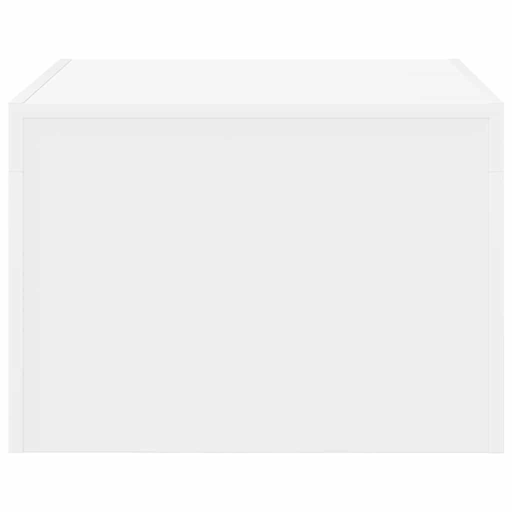 Table basse blanc 50x50x35 cm bois d'ingénierie - XIOS