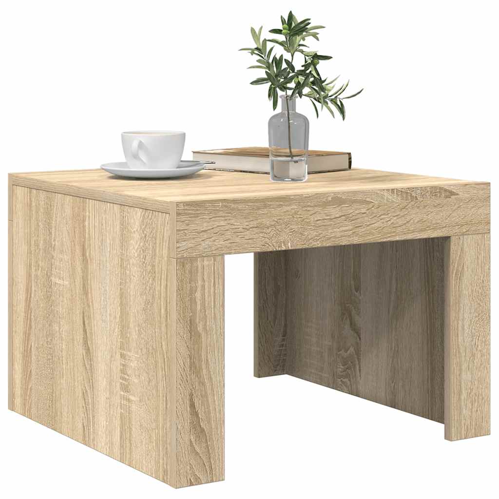 Table basse Chêne sonoma 50x50x35 cm Bois d'ingénierie - XIOS